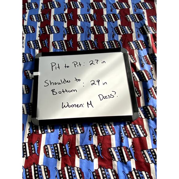 Womens Lularoe Shirt Red, White and Blue Size Medium Shirt New with Tags - Picture 5 of 6